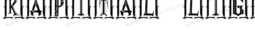 KAPITAL Light字体转换